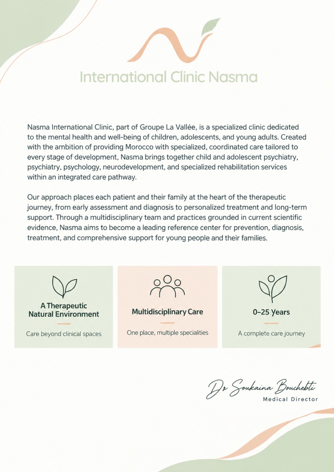Présentation de la Clinique Internationale Nasma